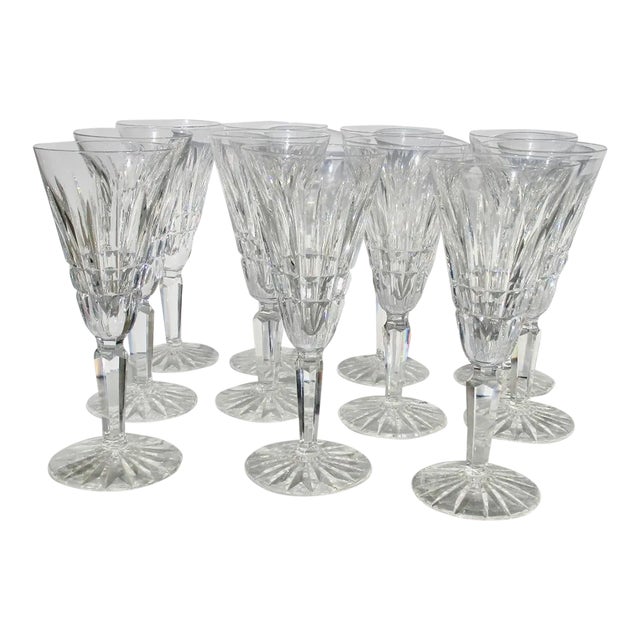 Waterford Glenmore Champagne Flutes Set of 11 For Sale