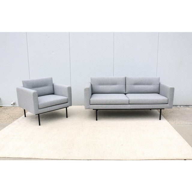 Fabulous Element two-seater sofa and lounge chair matching set of 2, designed by Estudio Andreu in collaboration with the...