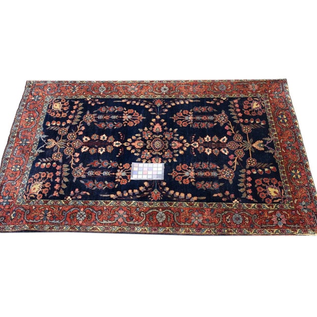 The scatter and room size pieces made in the Arak/Sultanabad area, between 1880 and 1910, with firm and leathery well-...