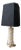 Vintage Table Lamp in Alabaster with Black Lampshade, 1960s For Sale