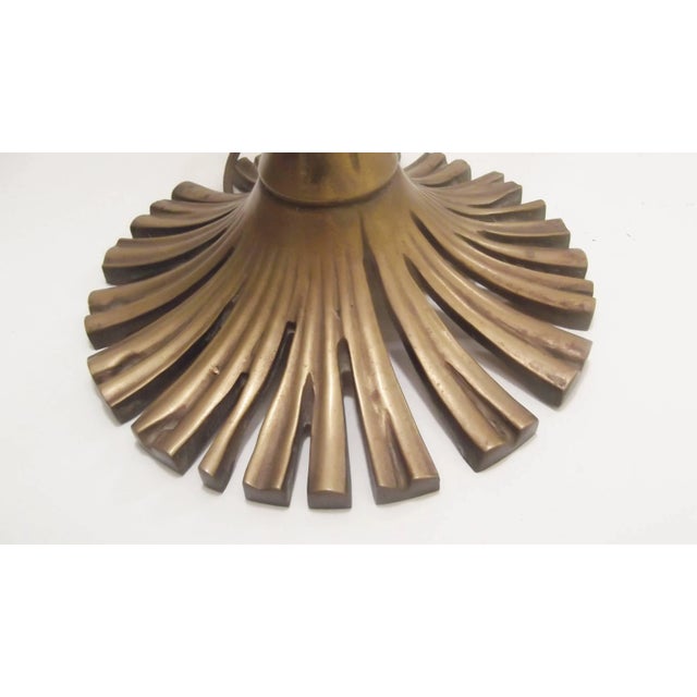 1970s Mid-Century Modern Chapman Cast Brass Table Lamp For Sale - Image 10 of 11