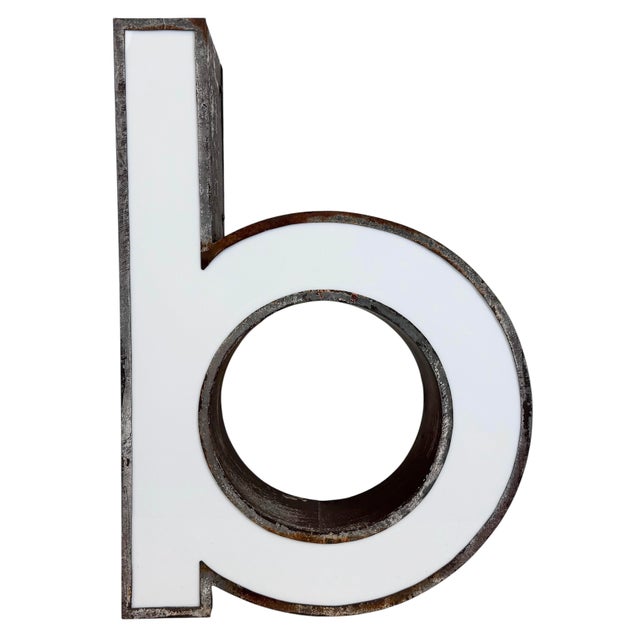 Vintage Illuminated Advertising Letter B, 1960s For Sale - Image 16 of 16