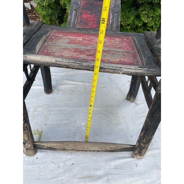 Late 19th-Early 20th Century Chinese Horseshoe Back Armchair For Sale - Image 10 of 12