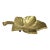 Vintage Solid Brass Leaf Catchall Tray by Kessler Ind For Sale