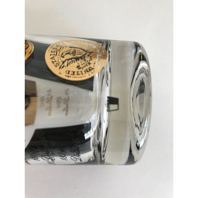 Mid 20th Century Mid 20th Century Set of 5 Cera Tall 22k Gold and Black Glasses For Sale - Image 5 of 6