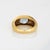 1980s 2.90ct Ceylon No Heat Sapphire Ring Cert 18k Gold Sz 6.25 Wide Band Vintage For Sale - Image 5 of 6