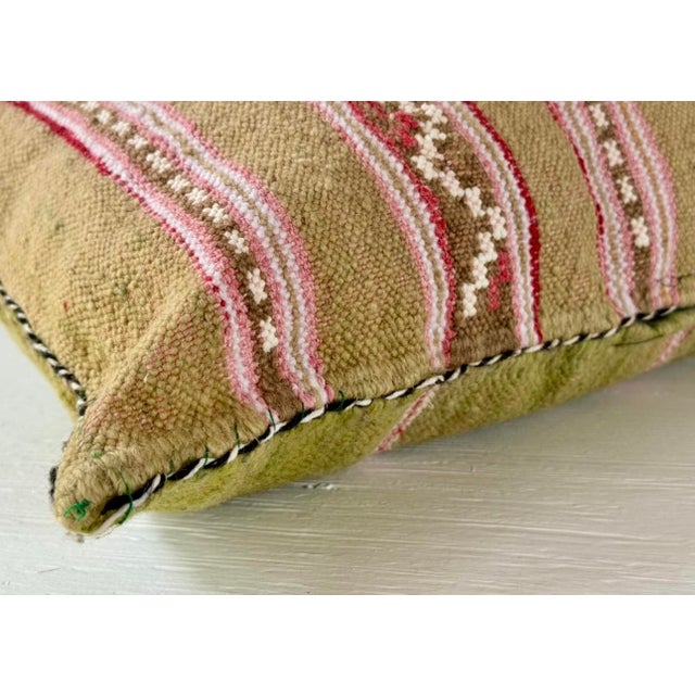 Green Early 20th Century Turkish Kilim Pillow For Sale - Image 8 of 14