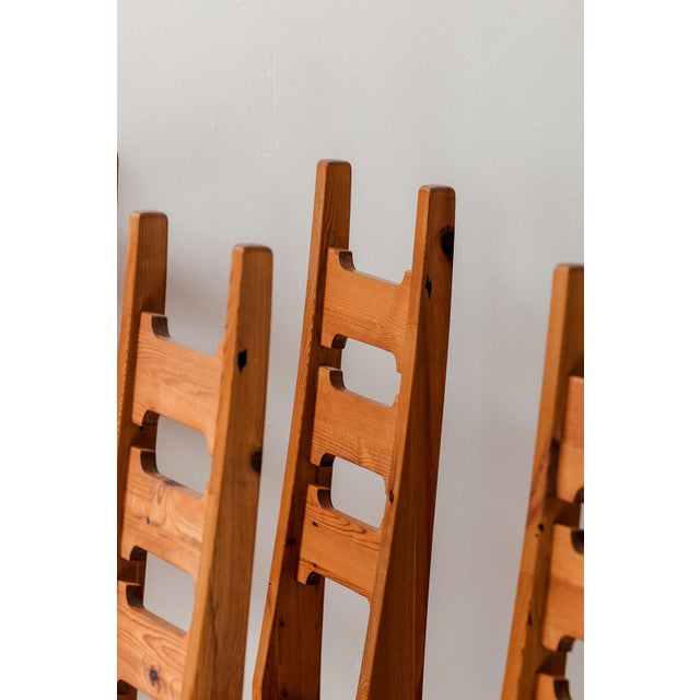 Wood Vintage Swedish Dining Chairs in Pine, 1970s, Set of 6 For Sale - Image 7 of 14