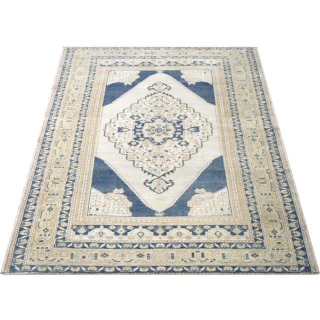 1960s 1960s Turkish Oushak Rug For Sale - Image 5 of 6