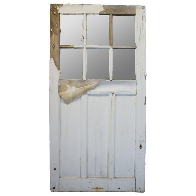 Antique oak reclaimed barn door. Dimensions: 48" x 93.5"h x 1.75"
