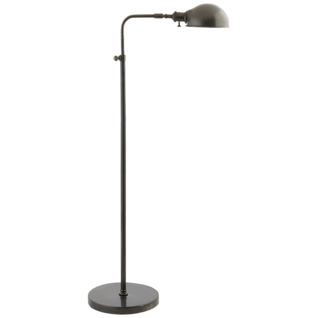 Old Pharmacy Floor Lamp in Bronze Height: 36" - 54" Shade Detail: 6" Round Extension: 20.25" Base: 10" Round Socket: E26...