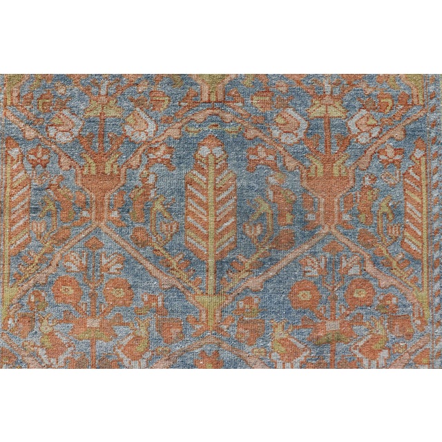 Antique Persian Long Malayer Runner With All Over Geometric Design 3'7 X 11'10 For Sale In Atlanta - Image 6 of 12