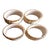 1960s Lenox Usa Fine Porcelain Gilded Beige Napkin Rings- Set of 4 For Sale