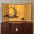 Vintage Mid-20th Century Hand-Painted Japanese Silk Screen With Wild Bird Motif For Sale In Baltimore - Image 6 of 12