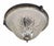 Antique Art Deco Cut Crystal Flush Mount Ceiling Light Fixture For Sale - Image 4 of 4