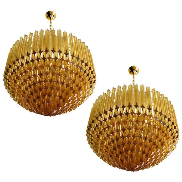 Quadriedri Murano Glass Chandeliers, Set of 2 For Sale - Image 18 of 18