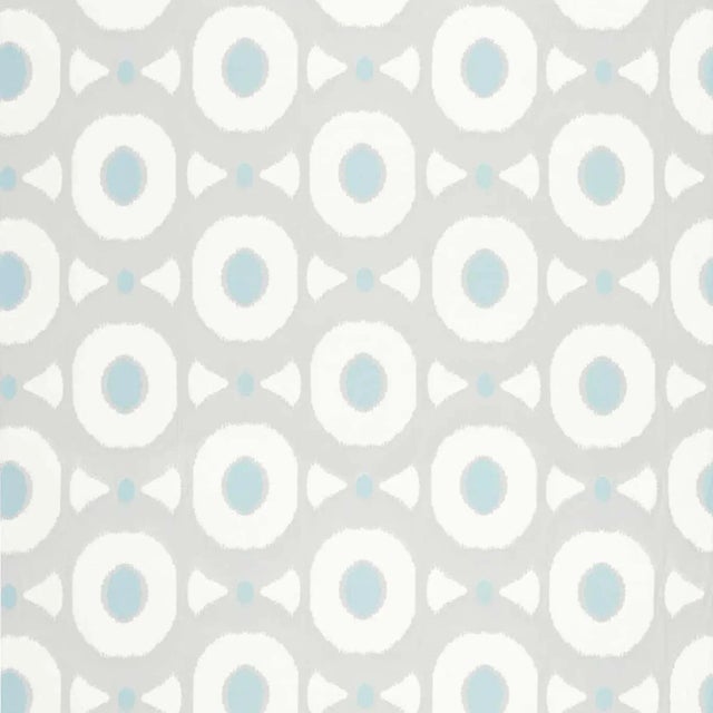 Harlequin Zinnia Fabric in Tranquility/Sky For Sale