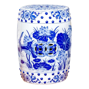 20th Century Chinese Blue and White Porcelain Garden Stool