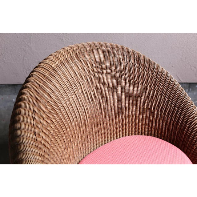Rattan Lounge Chair by Isamu Kenmochi, Circa 1960s For Sale - Image 12 of 12