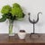 Lovely iron rooster candlestick from France, 1950s. Forged iron rooster motif with stem resting on a tripod base. Wrought...