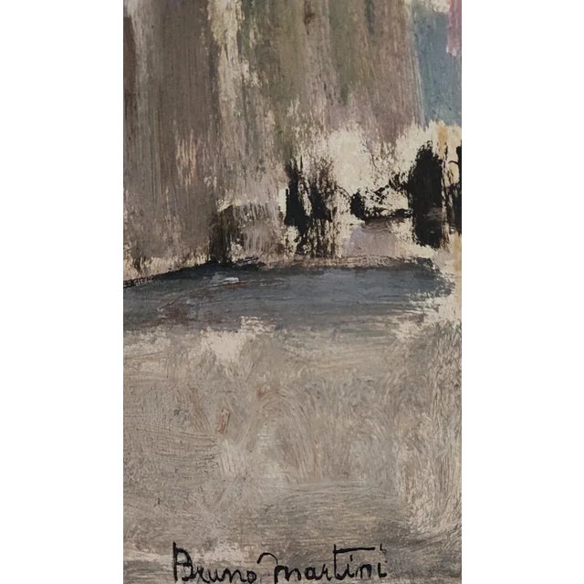 Modern Bruno Martini, Basilique Santa Maria della Salute, Venezia, Oil on Cardboard, Framed For Sale - Image 3 of 11