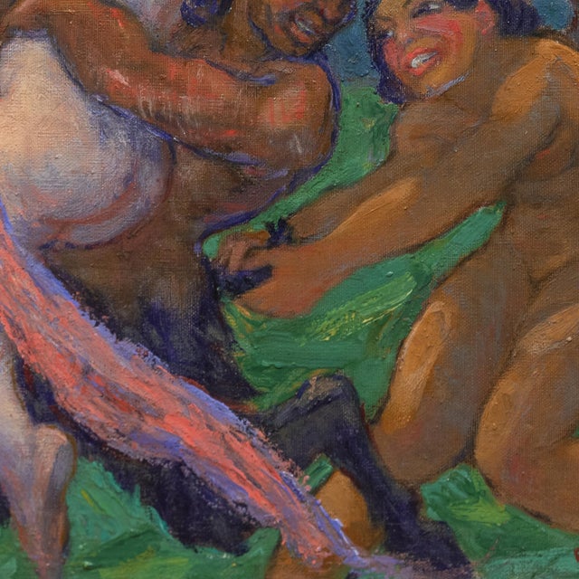 'Nymphs and Satyrs' by Gerhard Gyllenhammar, Circa 1910, Bacchanalia, Mythology, Swedish Modernist, Paris, Nya Nisse For Sale - Image 10 of 11