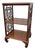 Vintage Chinoiserie Walnut Fretwork Etagere For Sale