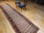 19th Century Persian Bidjar Runner, Hand-Knotted Wool, Allover Paisley Pattern, Ivory & Navy, 3x13 For Sale - Image 4 of 14