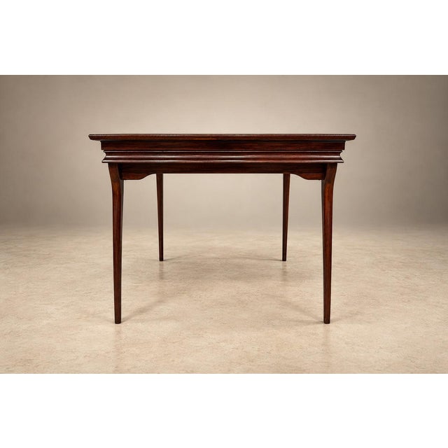 Brazilian Modern Three-Position Extendable Dining Table in Caviúna Hardwood, 1960s For Sale - Image 10 of 18