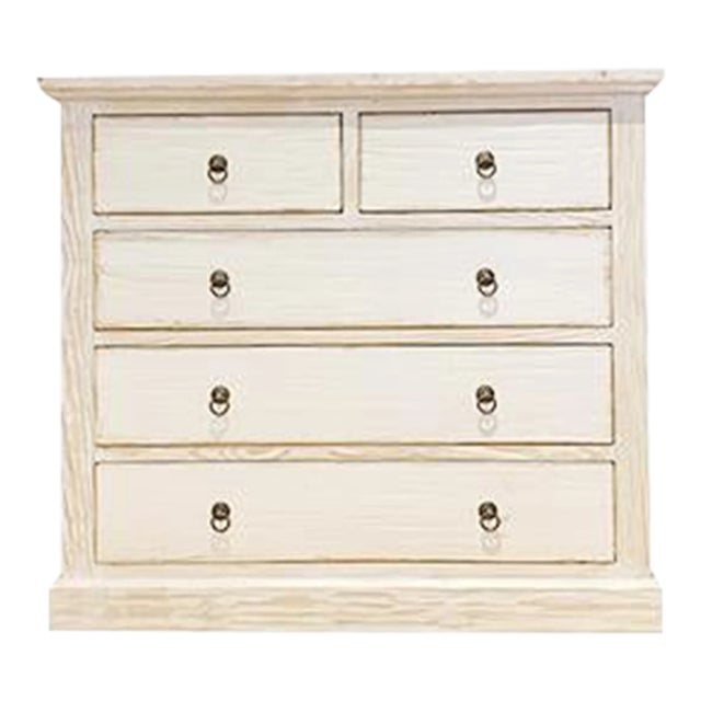 1990s Asian White Wash Dresser For Sale