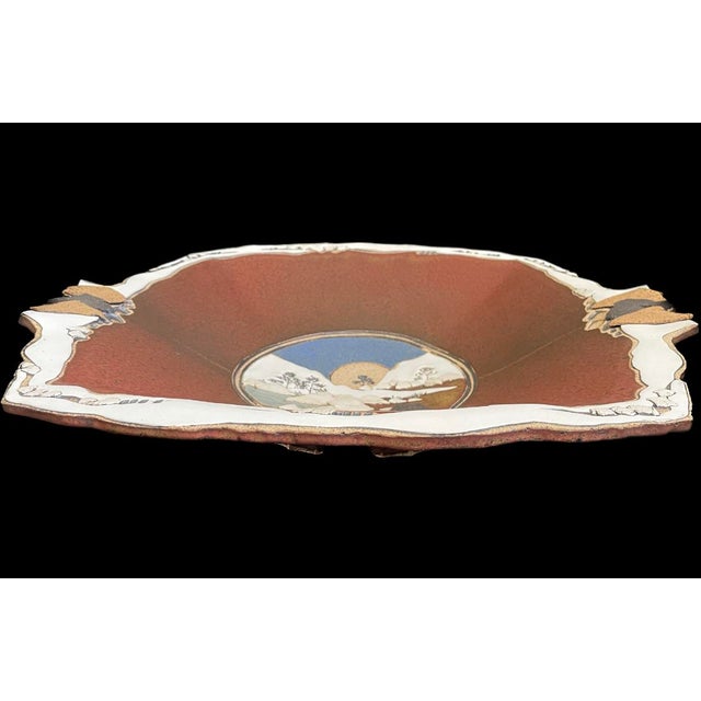 Rick Schlag 1984 Studio Art Pottery Southwest Landscape Plate - Platter For Sale - Image 4 of 11