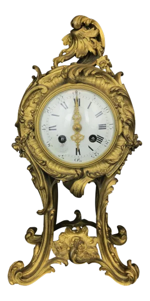 19th C. French Gilt Bronze Clock