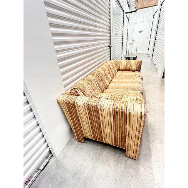 Mid-Century Modern Vintage Mid-Century Modern Tuxedo Sofa For Sale - Image 3 of 12