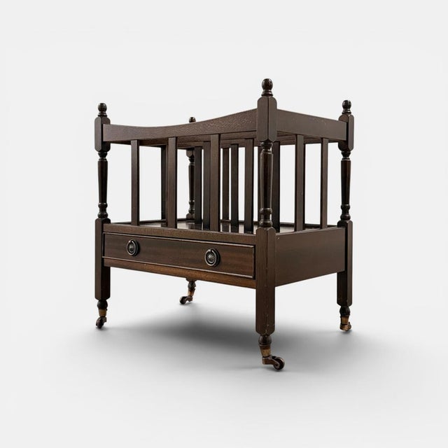 Danish Canterbury with Drawer For Sale - Image 9 of 9