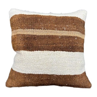 Turkish Hemp Pillow Cushion Natural Beige Brown Cushion Cover 20x20 For Sale