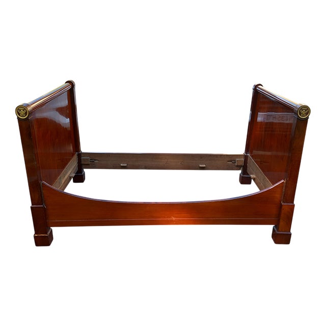Empire Bed in Mahogany For Sale