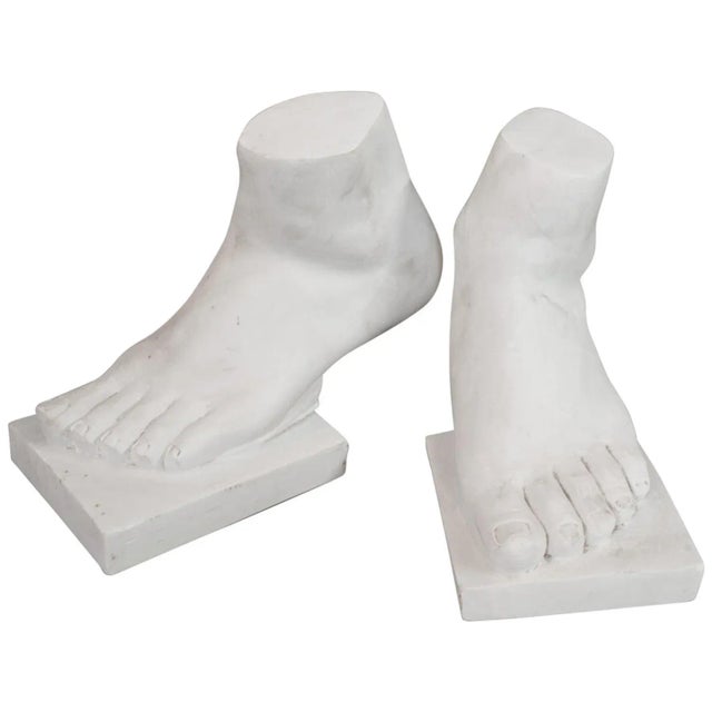 1950s "Two Left Feet" Marble Bookends - A Pair For Sale - Image 13 of 13
