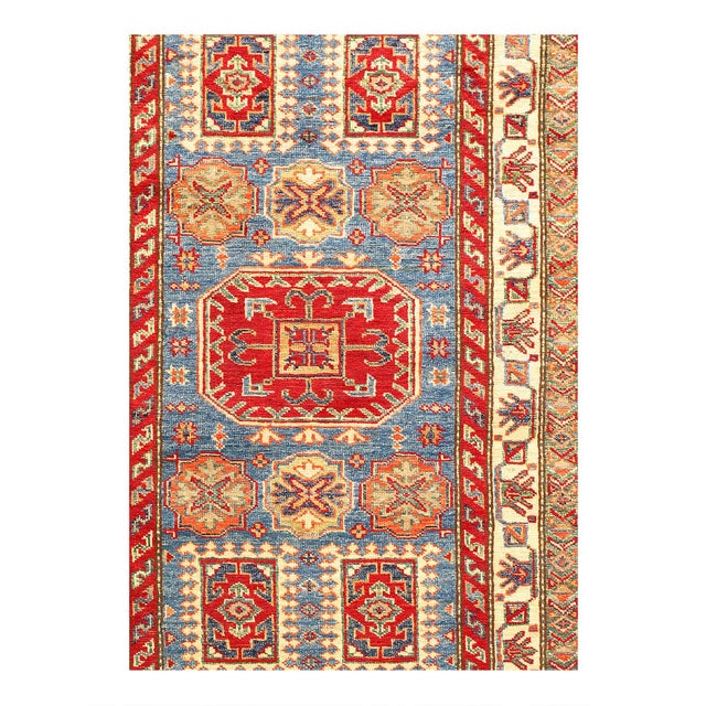 Kazak is a modern shape of old Caucasian rugs which strictly adheres to traditional design elements of the Caucasus. It...