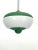 Mid-Century Green Lacquer and Milk Glass Pendant, Italy, 1950s For Sale - Image 6 of 10