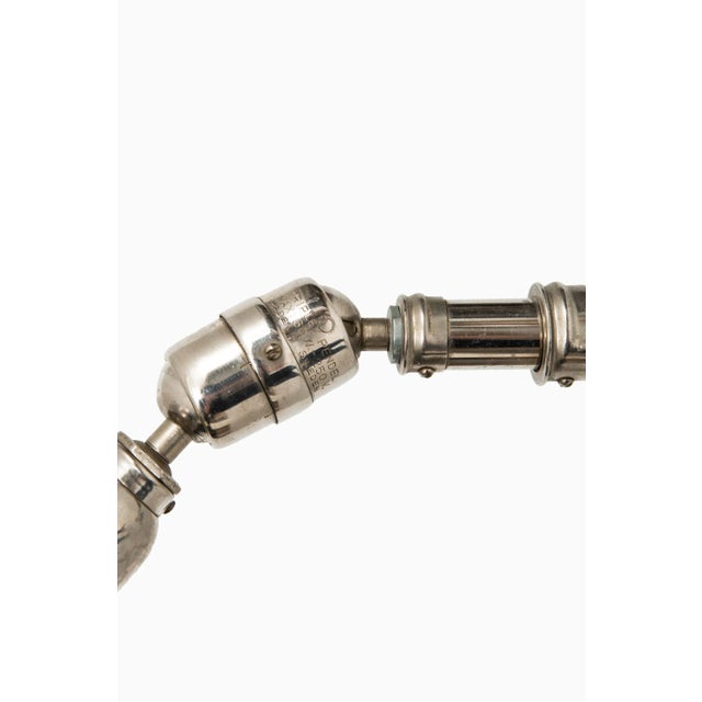 Chrome Plating and Metal Sconce by Johan Petter Johansson for Triplex Fabriken, 1940s For Sale - Image 4 of 7