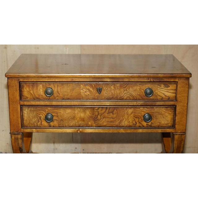 Tuscan Neoclassic Townhouse Sideboards in Burr Oak from Ethan Allen, Set of 2 For Sale - Image 6 of 18
