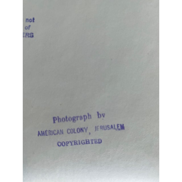 Photography American Colony Jerusalem, Vintage Large Albumen Photo Jerusalem - House Of The "Rich Man", 1890-1920 For Sale - Image 7 of 9