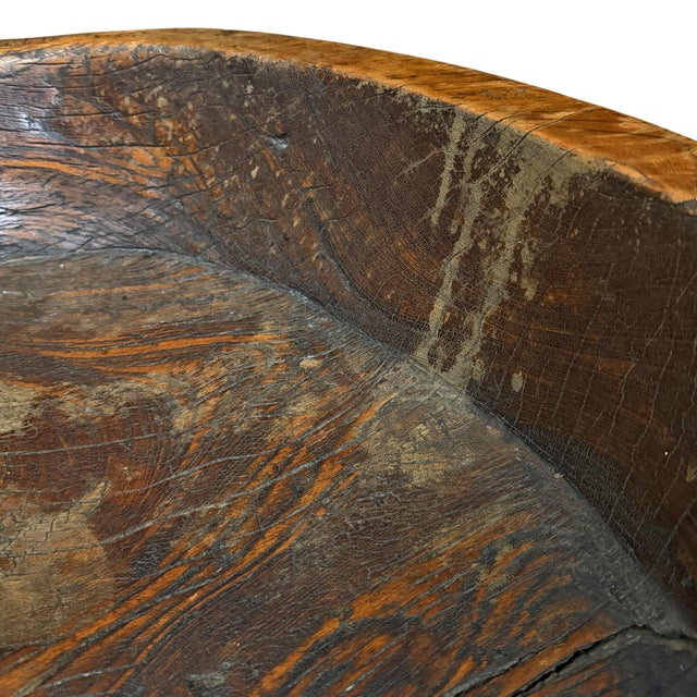 Massive Late 19th/Early 20th Century Burled Bowl For Sale - Image 13 of 14