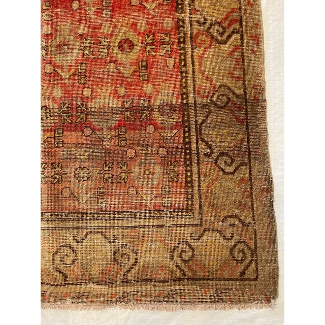 Textile 19th Century Floral Style Samarkand Rug For Sale - Image 7 of 9