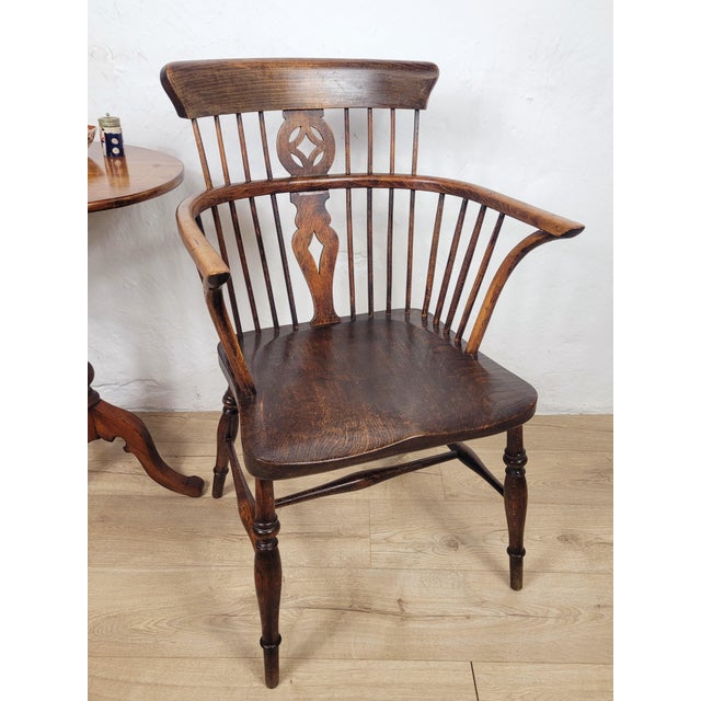 Georgian High Back Windsor Armchair, Thames Valley, 1850s For Sale - Image 17 of 17