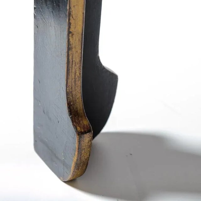 Asian Black & Gilt Coffee Table With Asian Characters & Ming Feet For Sale - Image 4 of 8