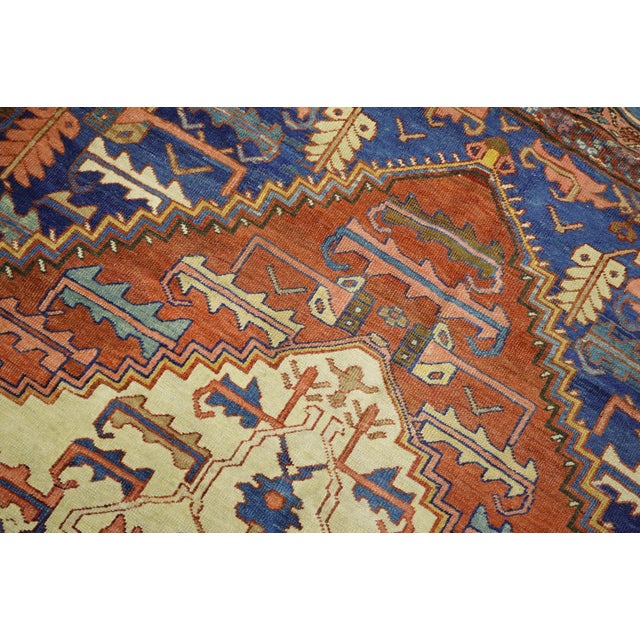 Early 20th Century Rustic Persian Bakshaish Tribal Room Size Rug For Sale - Image 4 of 6