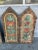 Farmhouse 1920s Hand-Painted Spanish Revival/Tudor-Style Storm Shutters With Original Hardware- 4 Pieces For Sale - Image 3 of 13