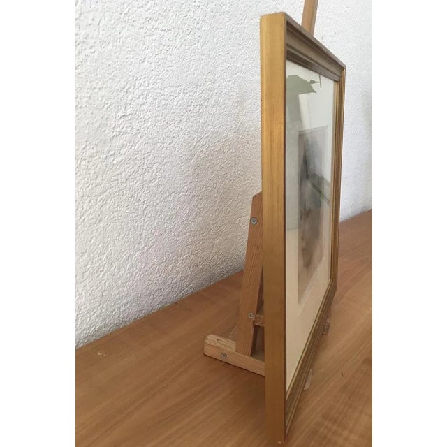 Paper Carl Albert Angst, Portrait d'Enfant, Pencil on Paper, Framed For Sale - Image 7 of 9