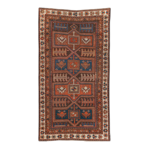 Galerie Shabab Collection Early 20th Century Caucasian Kazak Accent Rug
